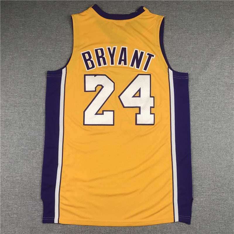 Los Angeles Lakers #24 kobe Bryant Lakers 24 Edition 2008-09 Yellow Style 1