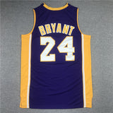Los Angeles Lakers #24 kobe Bryant Lakers 24 Purple V Collar 2006-07 Retro Logo Style 1