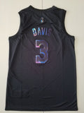 Los Angeles Lakers #3 Anthony Davis Black Rainbow S-XXL Style 1