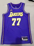 Los Angeles Lakers #77 Luka Dončić 26 Season Lakers City Purple Style 2