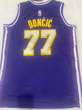 Los Angeles Lakers #77 Luka Dončić Lakers 77 # Purple Style 3