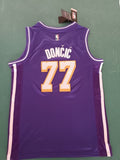 Los Angeles Lakers #77 Luka Dončić Purple 2025 Statement Lakers 77 Edition Style 1