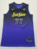 Los Angeles Lakers #77 Luka Doncic Lakers 77 New Purple City s-xxl Style 2