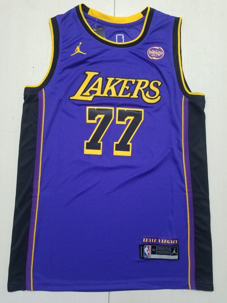 Los Angeles Lakers #77 Luka Doncic Lakers 77 Purple s-xxl Style 2