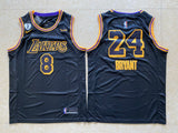 Los Angeles Lakers #8 24 Kobe Bryant Lakers 8+24 # City Edition Black