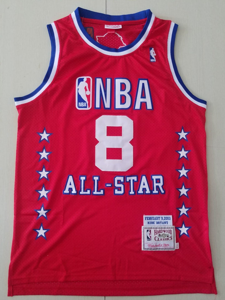 Los Angeles Lakers #8 Kobe Bryant 03 All-Star Kobe Red S-XXL Style 2