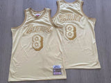 Los Angeles Lakers #8 Kobe Bryant 1996-97 authentic jersey gold mitchell&ness Lakers 8 # Kobe 1996-97 Retro Gold Jersey