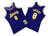 Los Angeles Lakers #8 Kobe Bryant Lakers 8 # Purple 96-97 Season Mitchell Retro Jersey -- Kobe Style 1