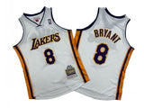 Los Angeles Lakers #8 Kobe Bryant Lakers 8 # White 03-04 Season Mitchell Retro Jersey -- Kobe Style 1