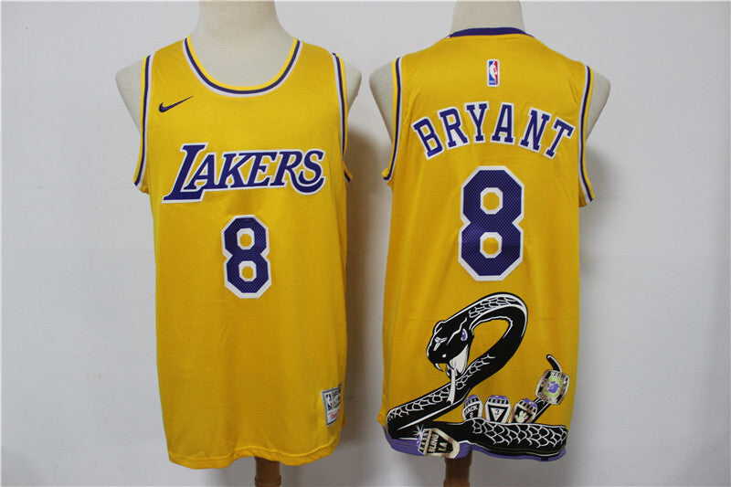 Los Angeles Lakers #8 Kobe Bryant Lakers 8 # Yellow Limited Edition Jersey