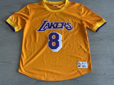 Los Angeles Lakers #8 Kobe Bryant mitchell & ness Lakers 8 # Kobe Yellow Embroidered Style 2