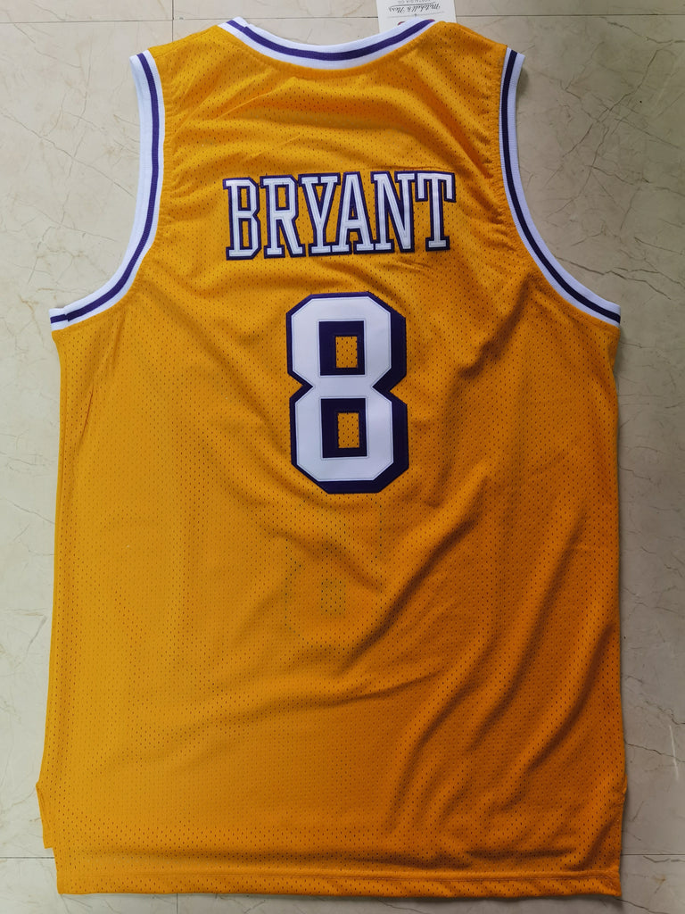 Los Angeles Lakers #8 kobe Bryant Lakers 8# Kobe Yellow Jersey Style 2