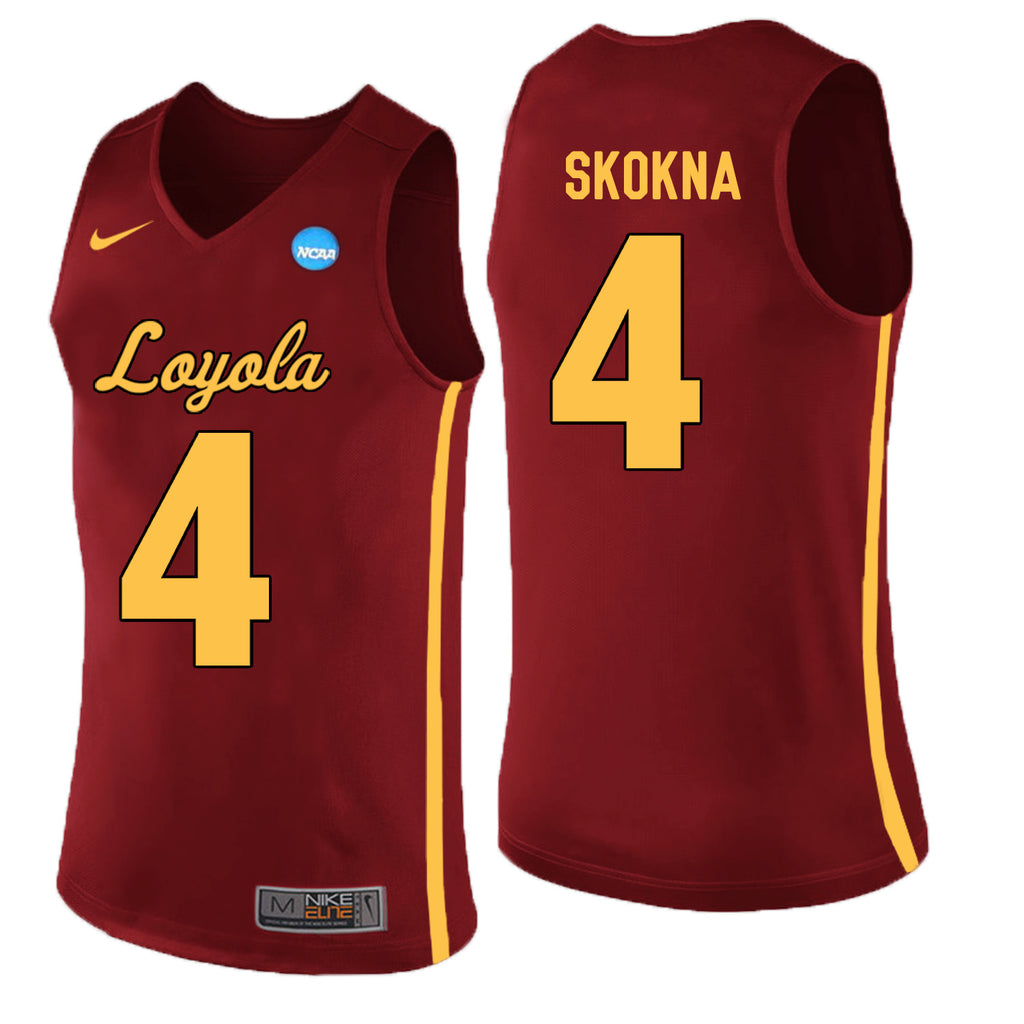 Loyola (Chi) Ramblers Bruno Skokna 4 Burgundy