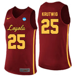 Loyola (Chi) Ramblers Cameron Krutwig 25 Burgundy