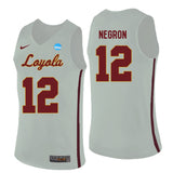 Loyola (Chi) Ramblers Christian Negron 12 White