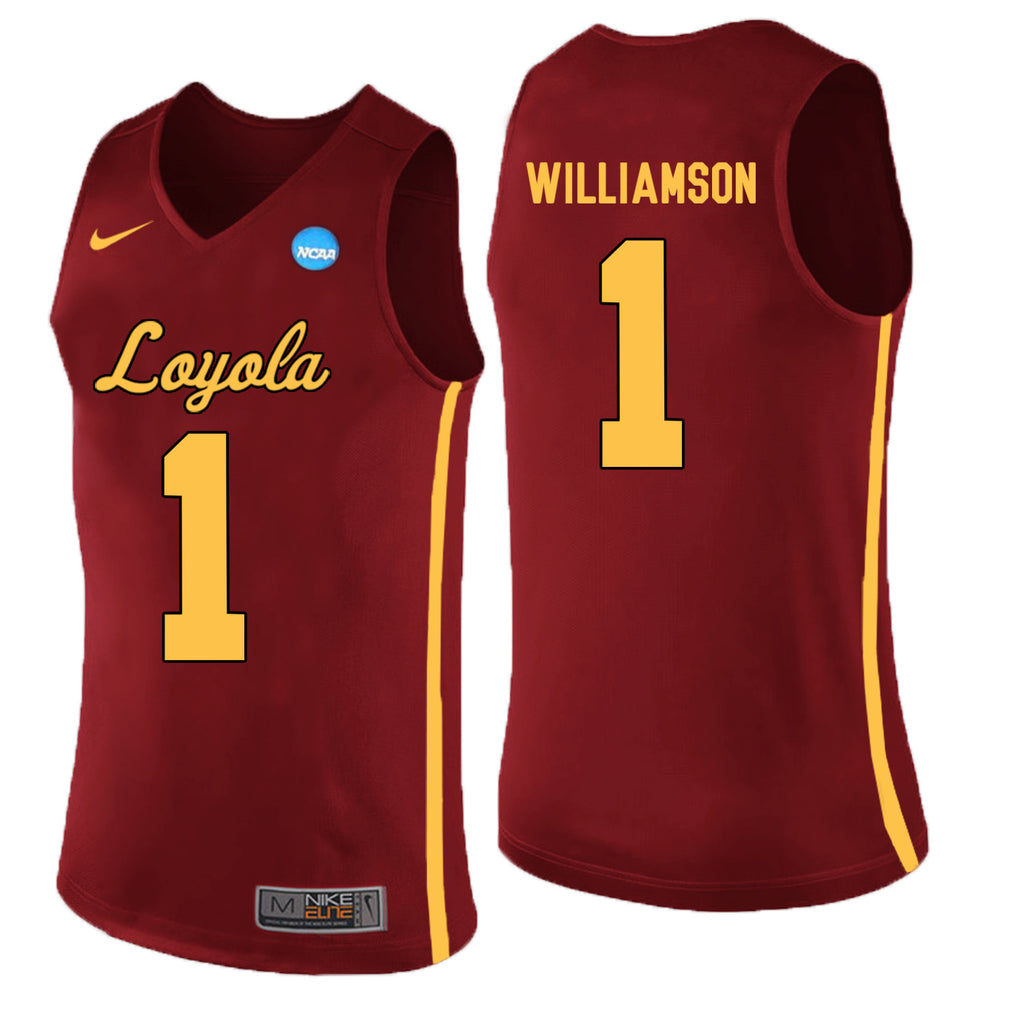 Loyola (Chi) Ramblers Lucas Williamson 1 Burgundy