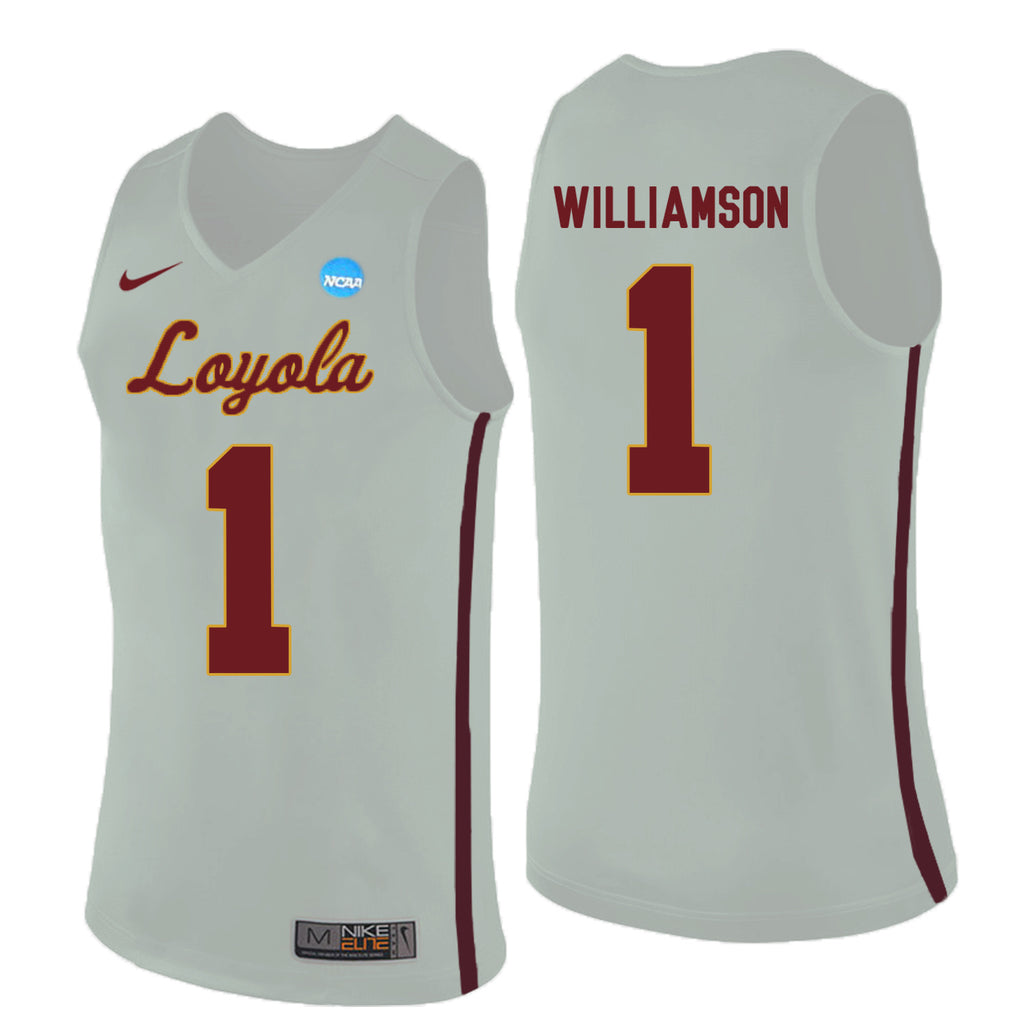 Loyola (Chi) Ramblers Lucas Williamson 1 White