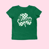 Lucky Shamrock Baby Tee, Lucky, St Patrick's Day , Lucky, Clover, Shamrock, Y2K 2000's Style, Streetwear Style1
