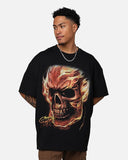 M4rvel Ghost Rider Big Head Vintage Heavyweight T-Shirt Black Trending Movie T shirt Vintage 90s T-shirt gift for Movie fans gift for him gift for her unisex T-shirt Urbanwear Shirt