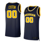 MICHIGAN WOLVERINES Custom Basketball Jersey Dri-FIT Swingman Navy