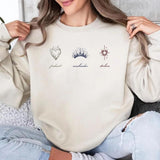 Maasverse Fmc Sweatshirt | Fireheart Aelin Galathynius Cursebreaker Feyre Starborn Bryce Quinlan Sjm Merch Acotar Throne Of Glass Sweater Pullover Tee