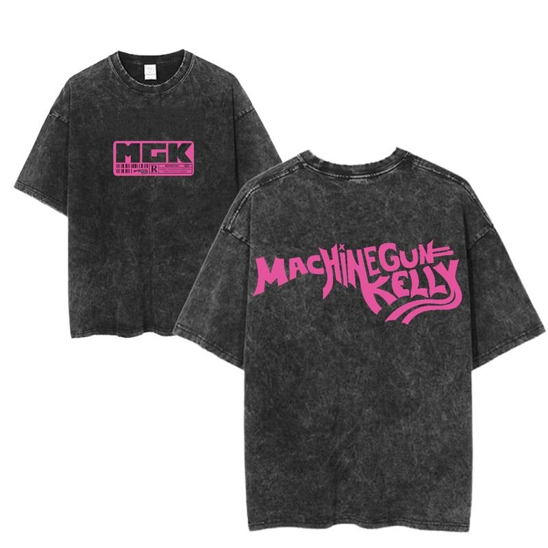 Machine Gun Kelly Bold Logo Tee, MGK Vintage Graphic Shirt, Rock Band Concert T-Shirt, Unisex Grunge Streetwear Top