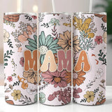 Mama Colorful Flower Tumbler - Drinking Tumbler