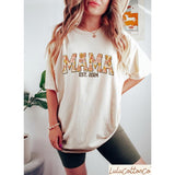 Mama Est 2024, Floral Mama Shirt, Groovy Mama Shirt Best Price