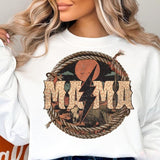 Mama Western Lightning Bolt Sweater, Mama Western Shirt, Mama Cowboy Tee, Western Mother's Day Gift