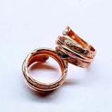 Matching Stackable Brides Mag Copper Crystal Embedded Wrap Ring