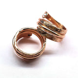 Matching Stackable Brides Mag Copper Crystal Embedded Wrap Ring