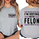 Mens Trump Shirt, Trump 2024, Indict this Gift for her, Gif for him, President 2024 Sweatshirt, Fix America Again Tee Casual Comfy Medium Polyester