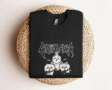 Metal Chiikawa Embroidered Sweatshirt, USAGi, Anime Shirt