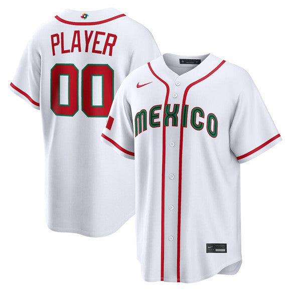 Mexico Baseball ACTIVE PLAYER Custom White 2026 World Baseball Classic Home