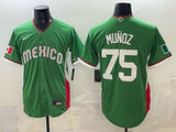 Mexico Baseball #75 Andrés Muñoz Green 2026 World Baseball Classic Stadium 26 World Cup