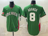 Mexico Baseball #8 Aranda Green 2026 World Baseball Classic Home Stadium 26 World Cup