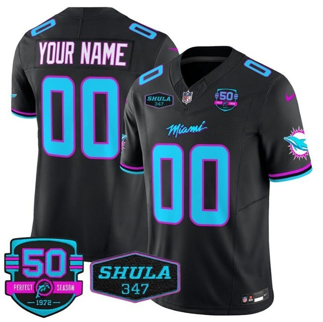 Miami Dolphins Active Player Custom Black F.U.S.E. 'Miami Vice' With 347 Shula