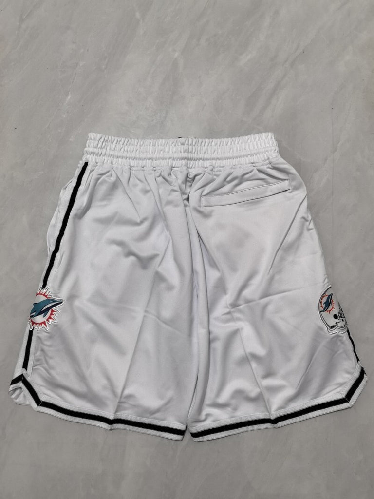 Miami Dolphins Football Dolphins White Shorts Style 1