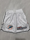 Miami Dolphins Football Dolphins White Shorts Style 2