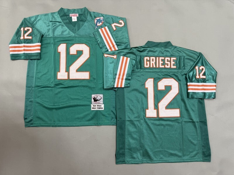 Miami Dolphins #12 Bob Griese Miami Dolphins Style 1