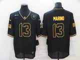 Miami Dolphins #13 Dan Marino 20 Salute Retro Gold 693
