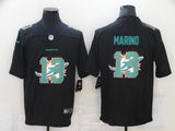 Miami Dolphins #13 Dan Marino Black Shadow 807