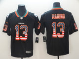 Miami Dolphins #13 Dan Marino Legend USA Flag 005