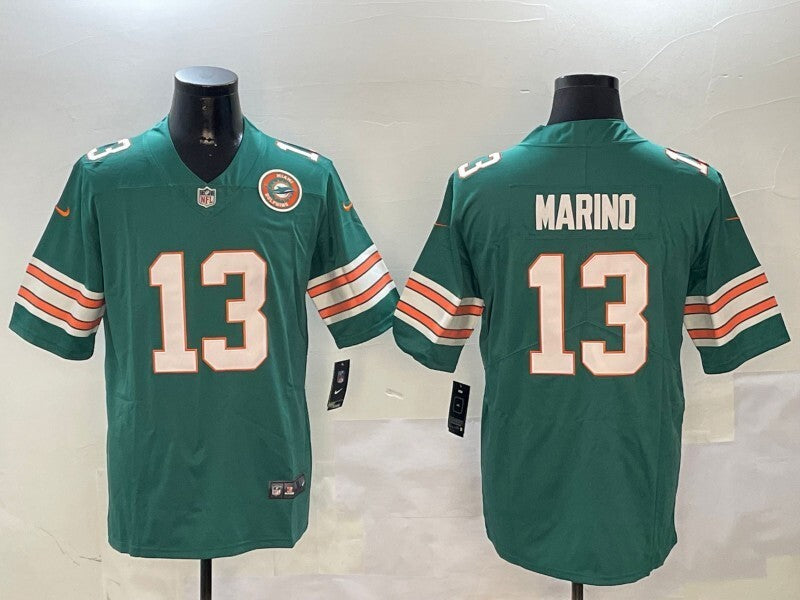 Miami Dolphins #13 Dan Marino V2 Style 1