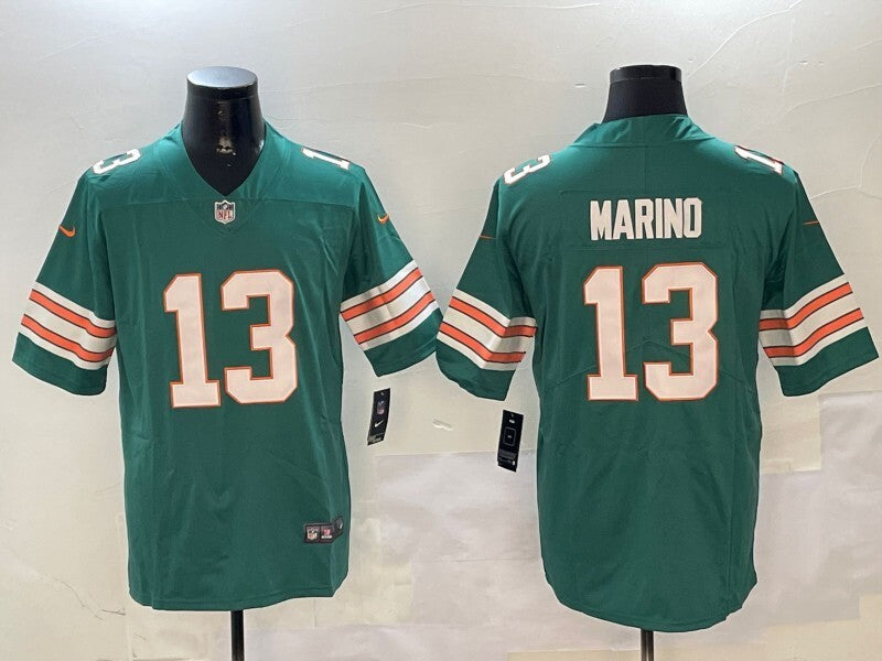 Miami Dolphins #13 Dan Marino V2 Style 2