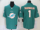 Miami Dolphins #1 Tua Tagovailoa Big Logo Fashion 083