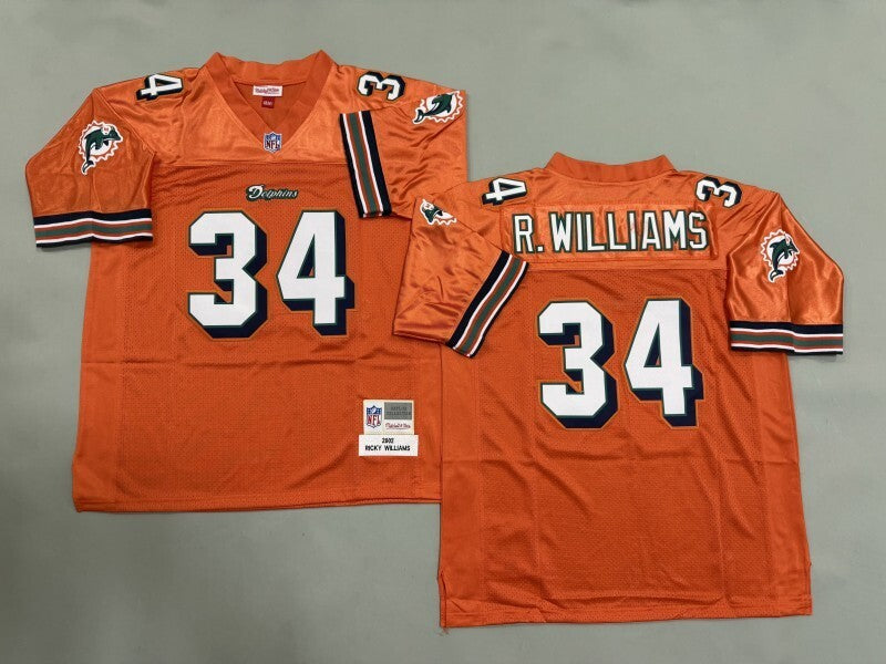 Miami Dolphins #34 Williams Miami Dolphins Style 2