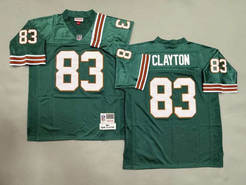 Miami Dolphins #83 Clayton Miami Dolphins Style 1