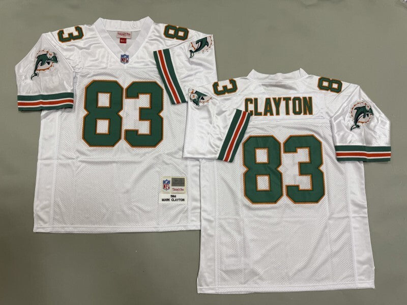 Miami Dolphins #83 Clayton Miami Dolphins Style 3
