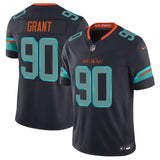Miami Dolphins #90 Kenneth Grant Black 2025 F.U.S.E. “Rivalries” Vapor Limited